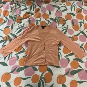 The Limited Y2K Peach Cardigan